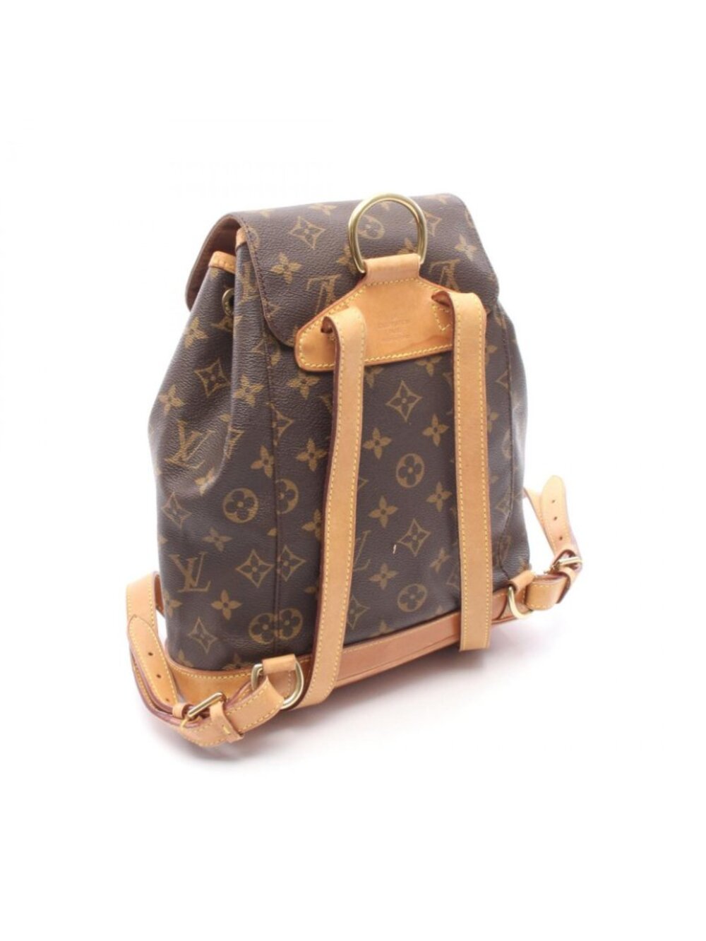 Louis Vuitton Backpack Montsouris MM Canvas Leather - Picture 2 of 13